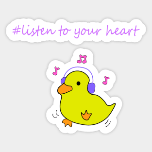 Cute duck Sticker